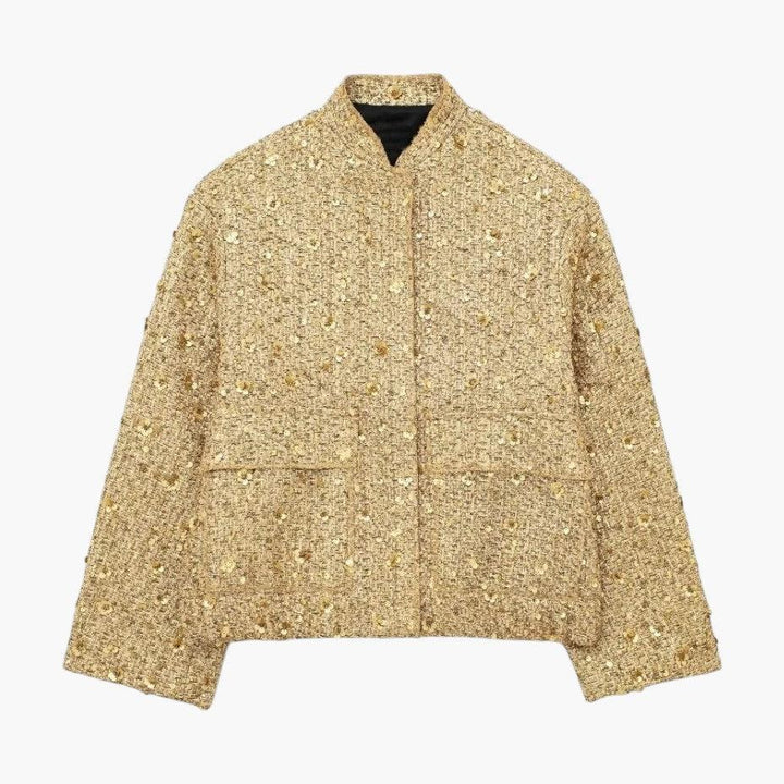 Classic Tweed Wool Jacket for Women - MayfairMode