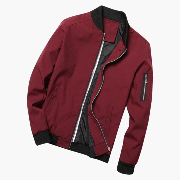 Slim Fit Bomber Jacket for Men