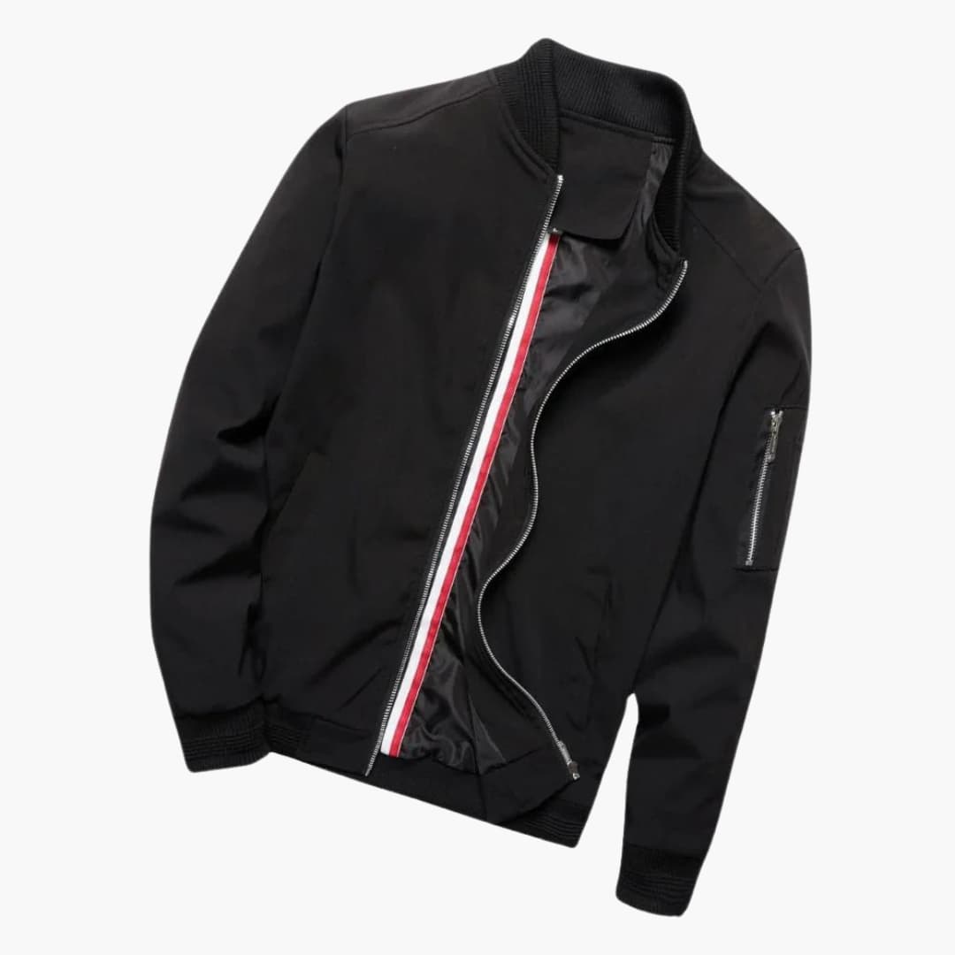 Zip-Up Bomber Jacket for Men