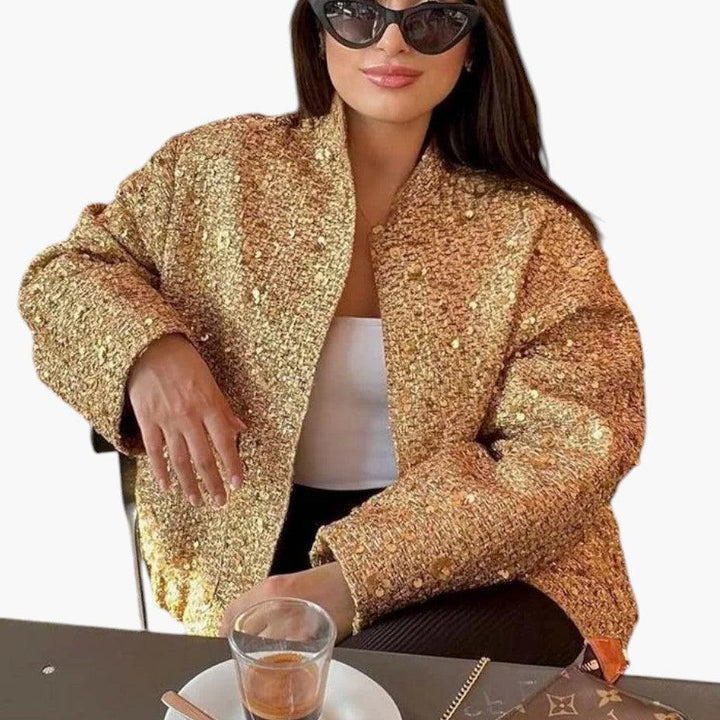 Classic Tweed Wool Jacket for Women - MayfairMode
