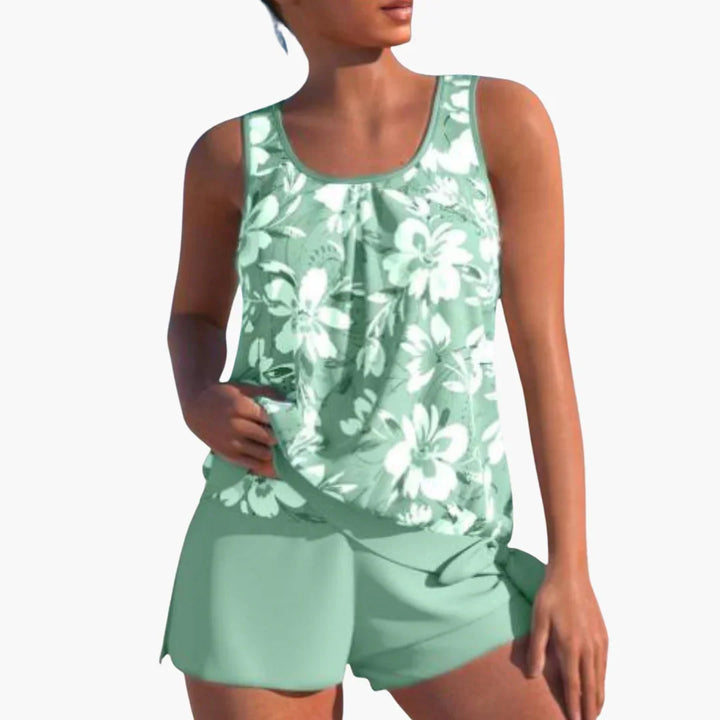 Two-Piece Tankini Set for Women - Comfortable Swimwear for Summer