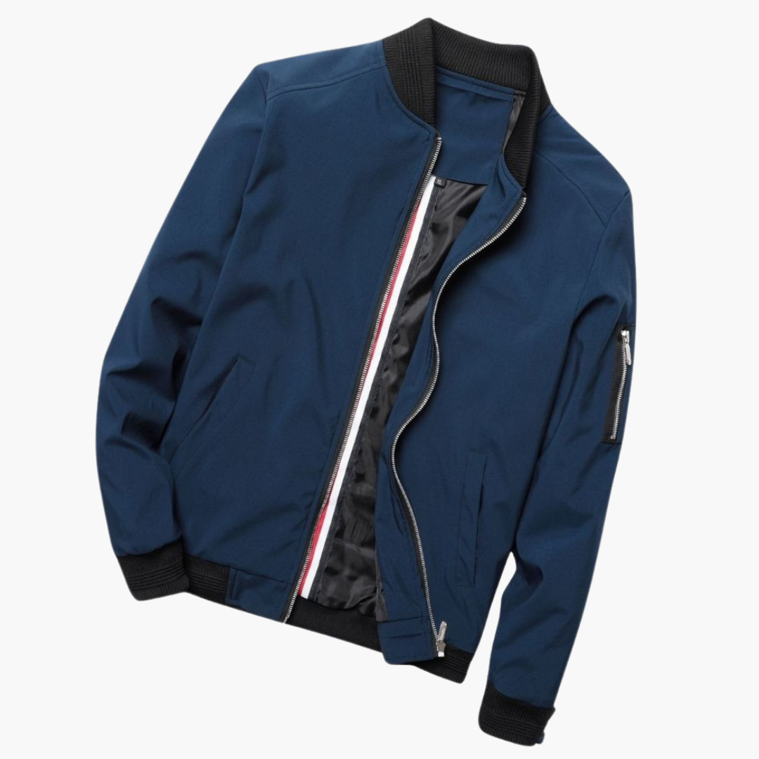 Slim Fit Bomber Jacket for Men