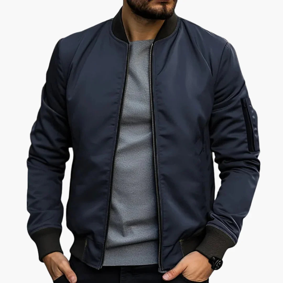 Zip Bomber Jacket for Men