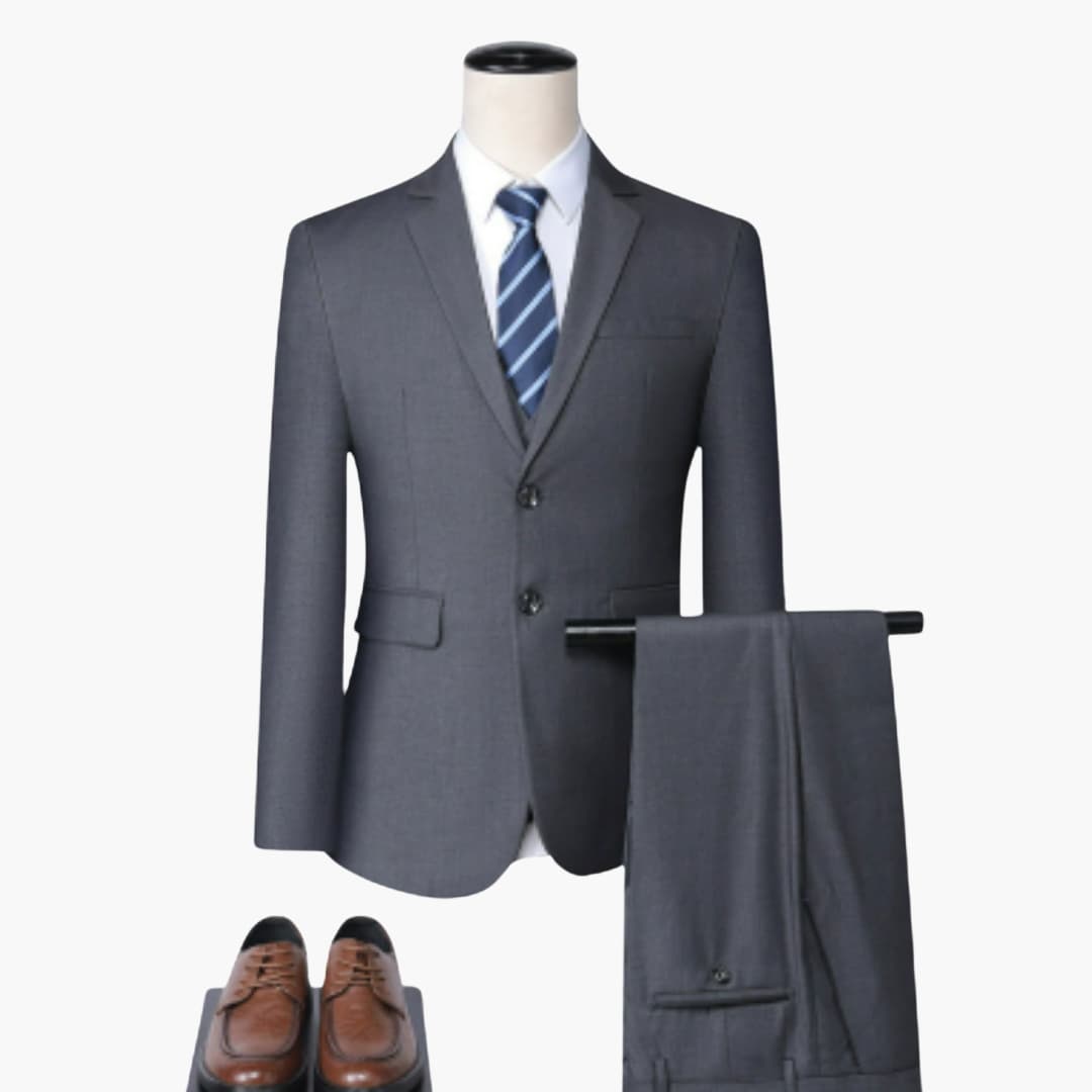 Slim Fit Two-Piece Suit for Men - Lightweight Wedding Guest