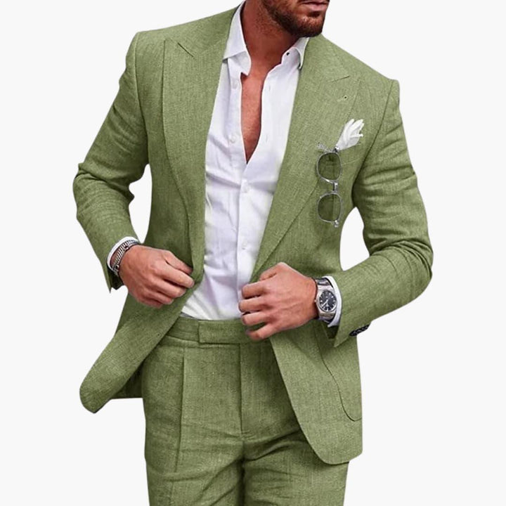 Two-Piece Suit Men - Slim Fit with Structured Shoulders