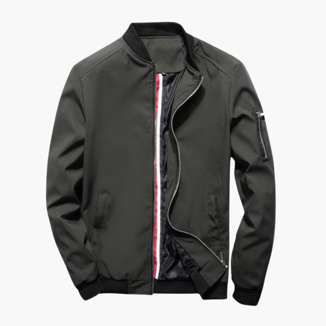 Zip-Up Bomber Jacket for Men
