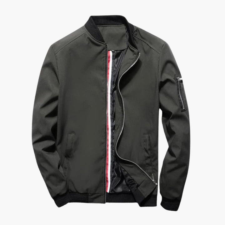Zip-Up Bomber Jacket for Men