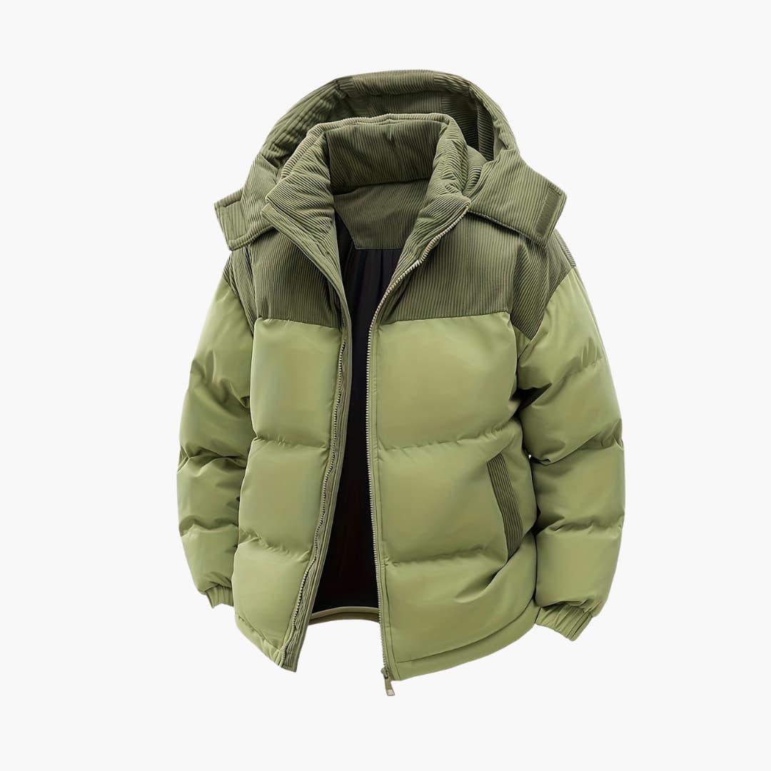 Modern Hooded Puffer Jacket for Men - MayfairMode