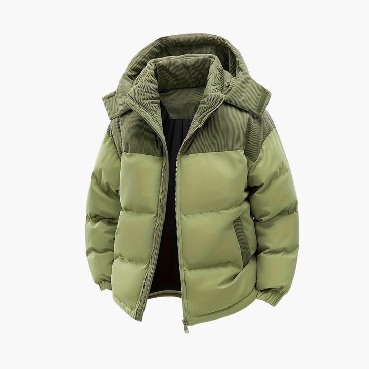 Modern Hooded Puffer Jacket for Men - MayfairMode