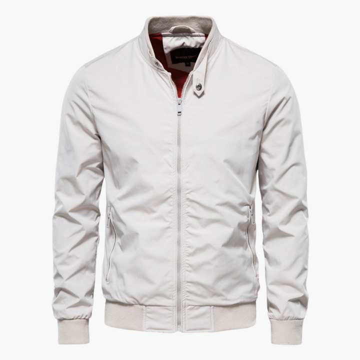 Ribbed Cuff Windbreaker Jacket for Men
