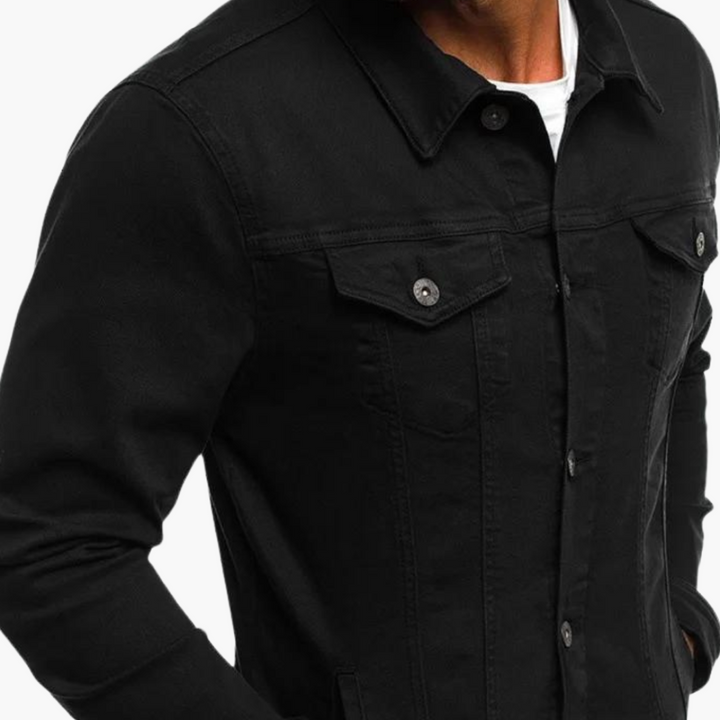Men’s Jacket with Button Closure and Chest Pockets