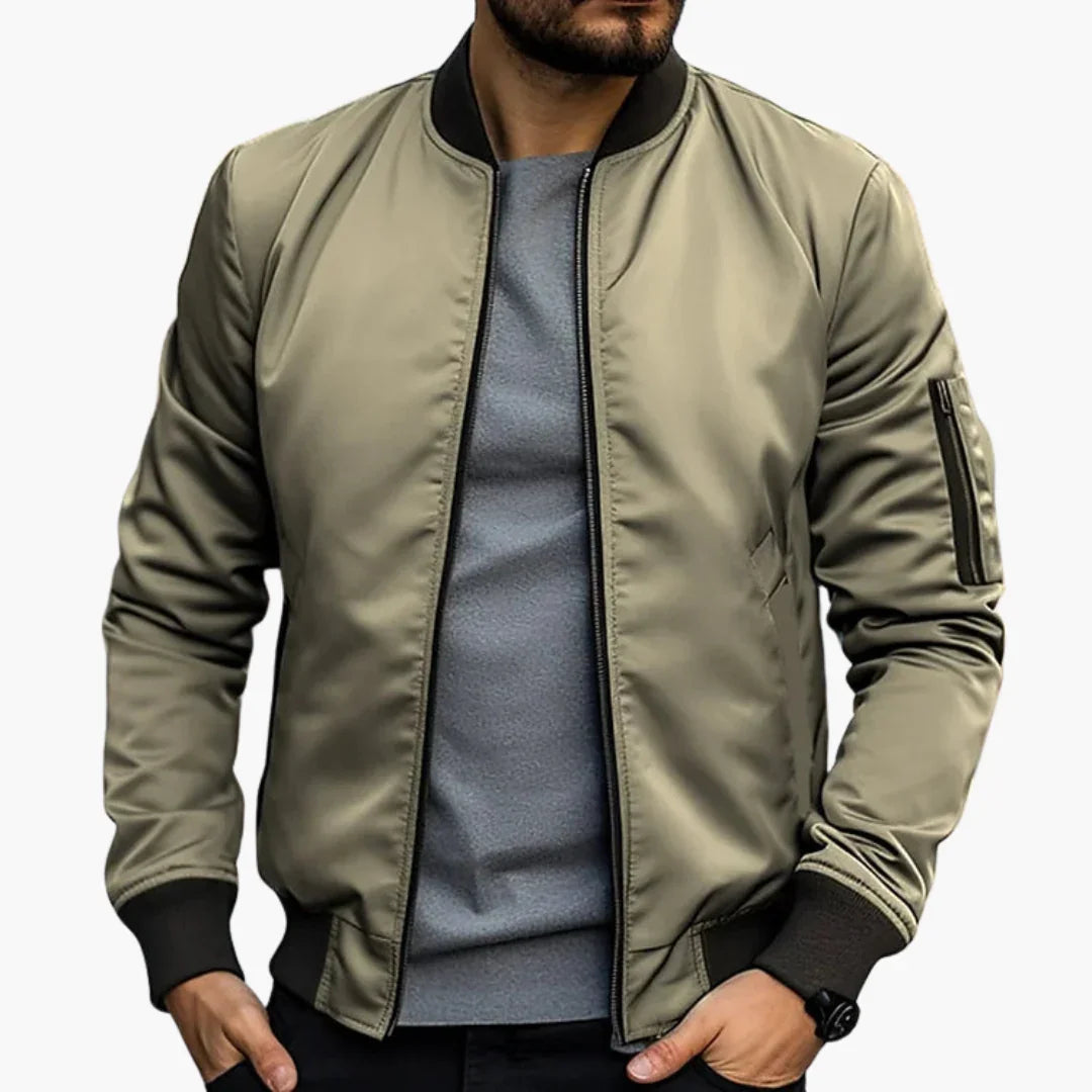Zip Bomber Jacket for Men