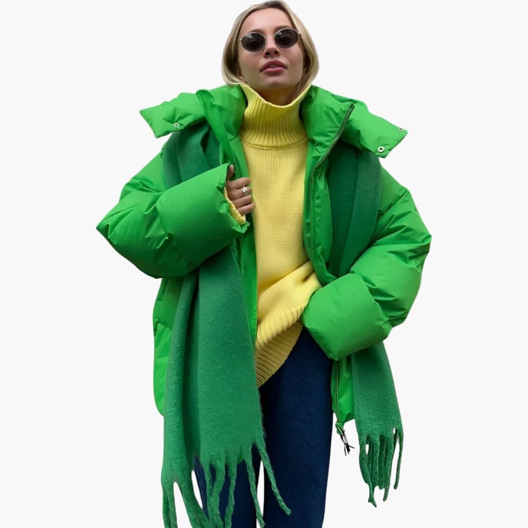 Warm and Stylish Oversized Puffer for Women - MayfairMode