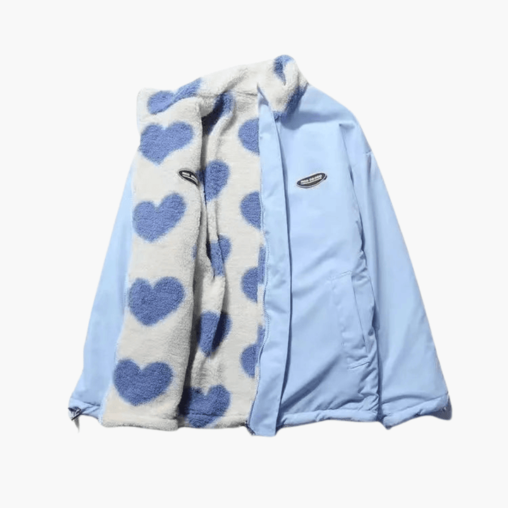 Timeless Double-Sided Heart Jacket for Women - MayfairMode