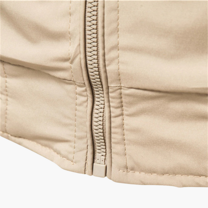 Ribbed Hem Bomber Jacket for Men