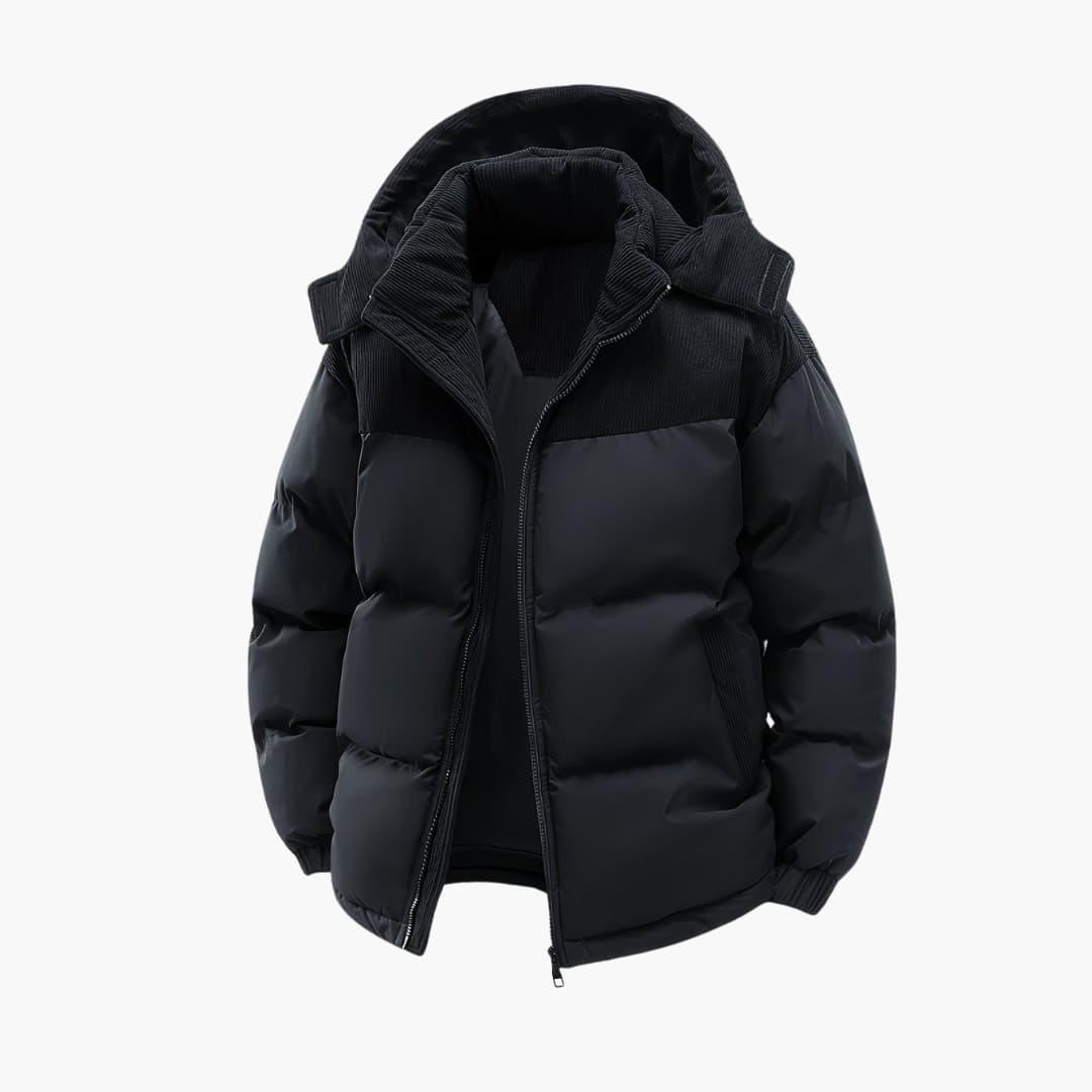 Modern Hooded Puffer Jacket for Men - MayfairMode