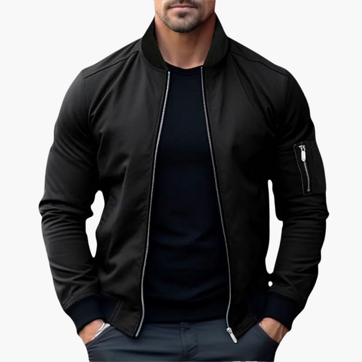 Slim Fit Bomber Jacket for Men