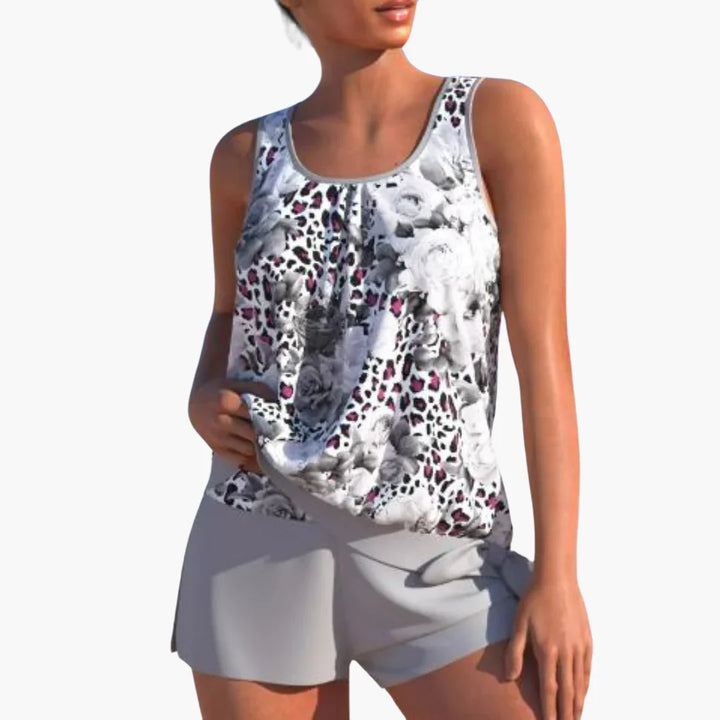 Two-Piece Tankini Set for Women - Comfortable Swimwear for Summer
