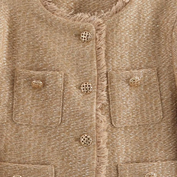 Classic Tweed Wool Jacket for Women - MayfairMode