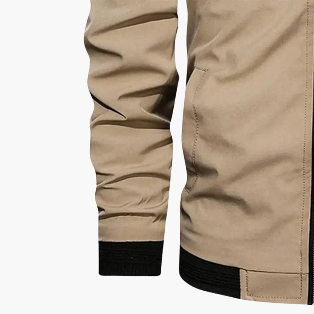 Zip-Up Bomber Jacket for Men