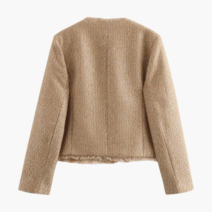 Classic Tweed Wool Jacket for Women - MayfairMode