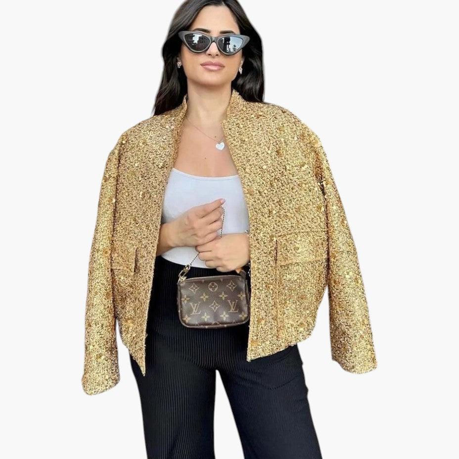 Classic Tweed Wool Jacket for Women - MayfairMode