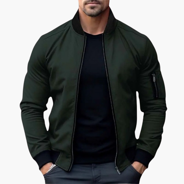 Slim Fit Bomber Jacket for Men