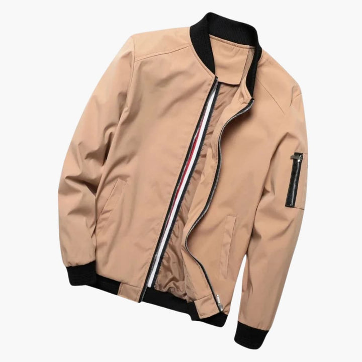 Zip-Up Bomber Jacket for Men